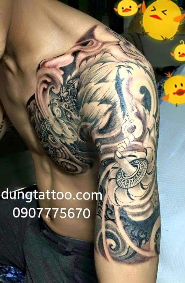 Hình xăm tỳ kỳ hưu hứng tiền phong thuỷ may mắn đã xong bạn nào muốn xăm liên hệ 0907775670