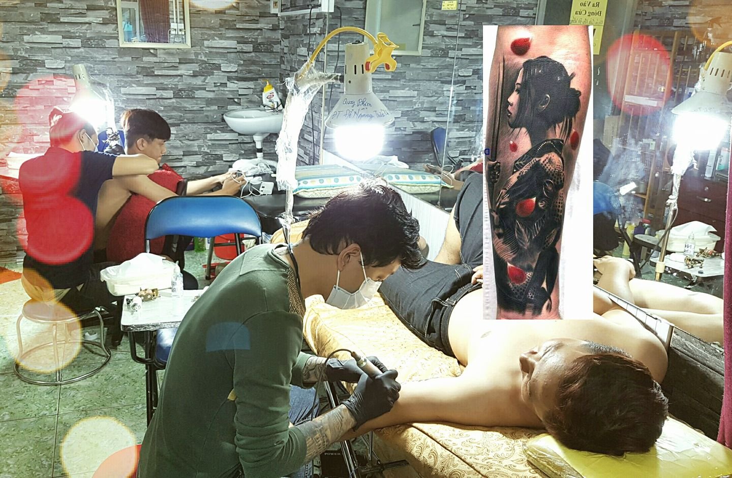 hinh xam co gai nhat xam canh tay thuc hien dung tattoo 0907775670