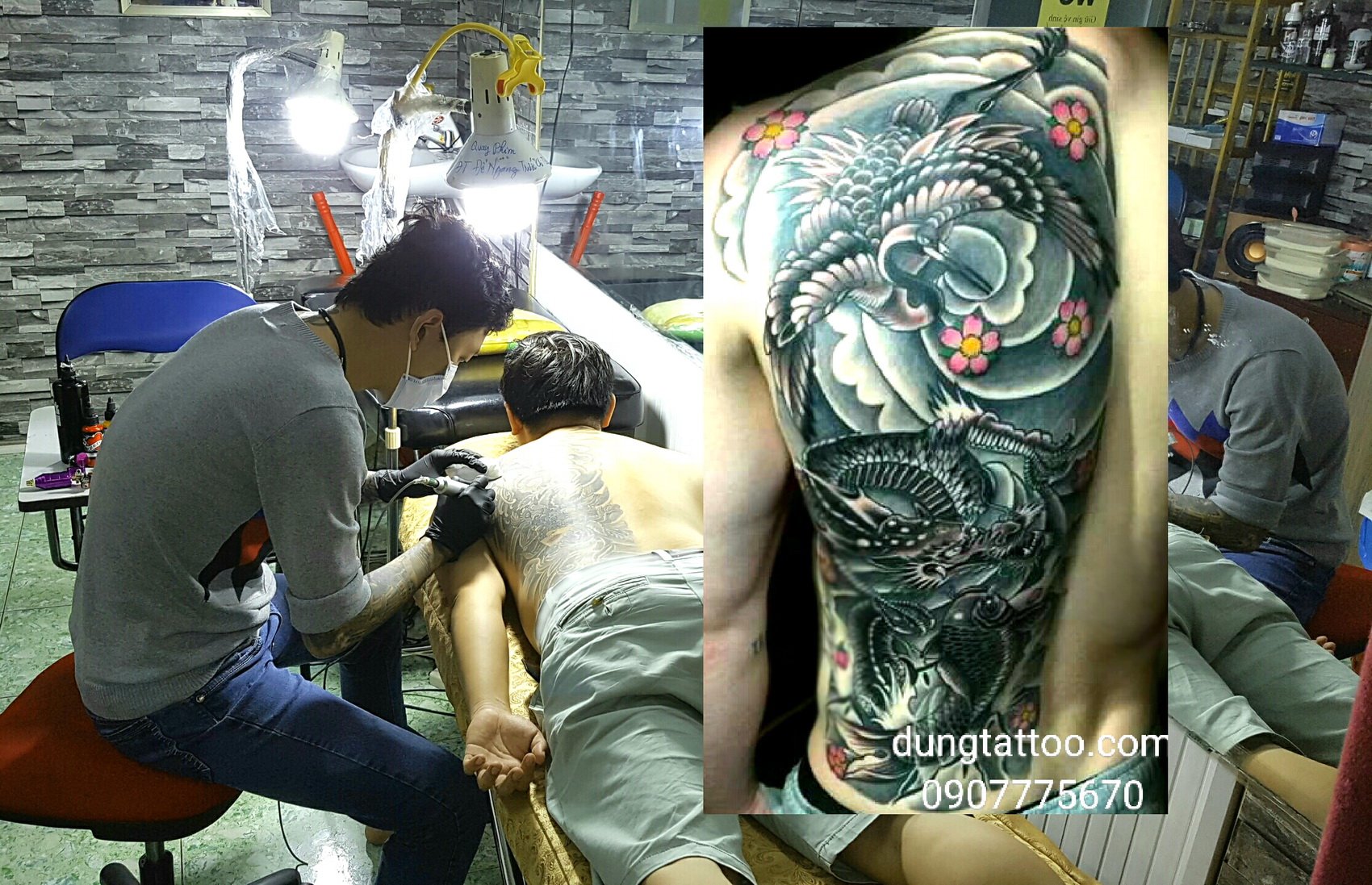 Hinh xam dep nua lung dung tattoo thuc hien dungtattoo.com