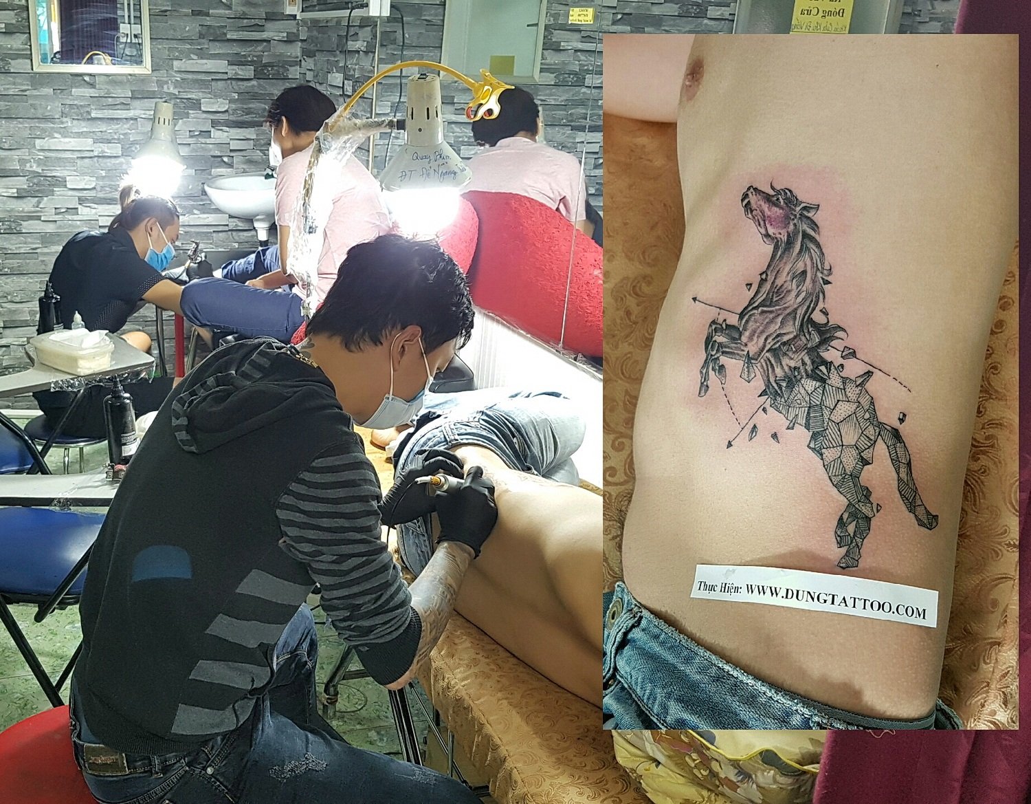 hinh xam ngua ben hong dung tattoo thuc hien dep